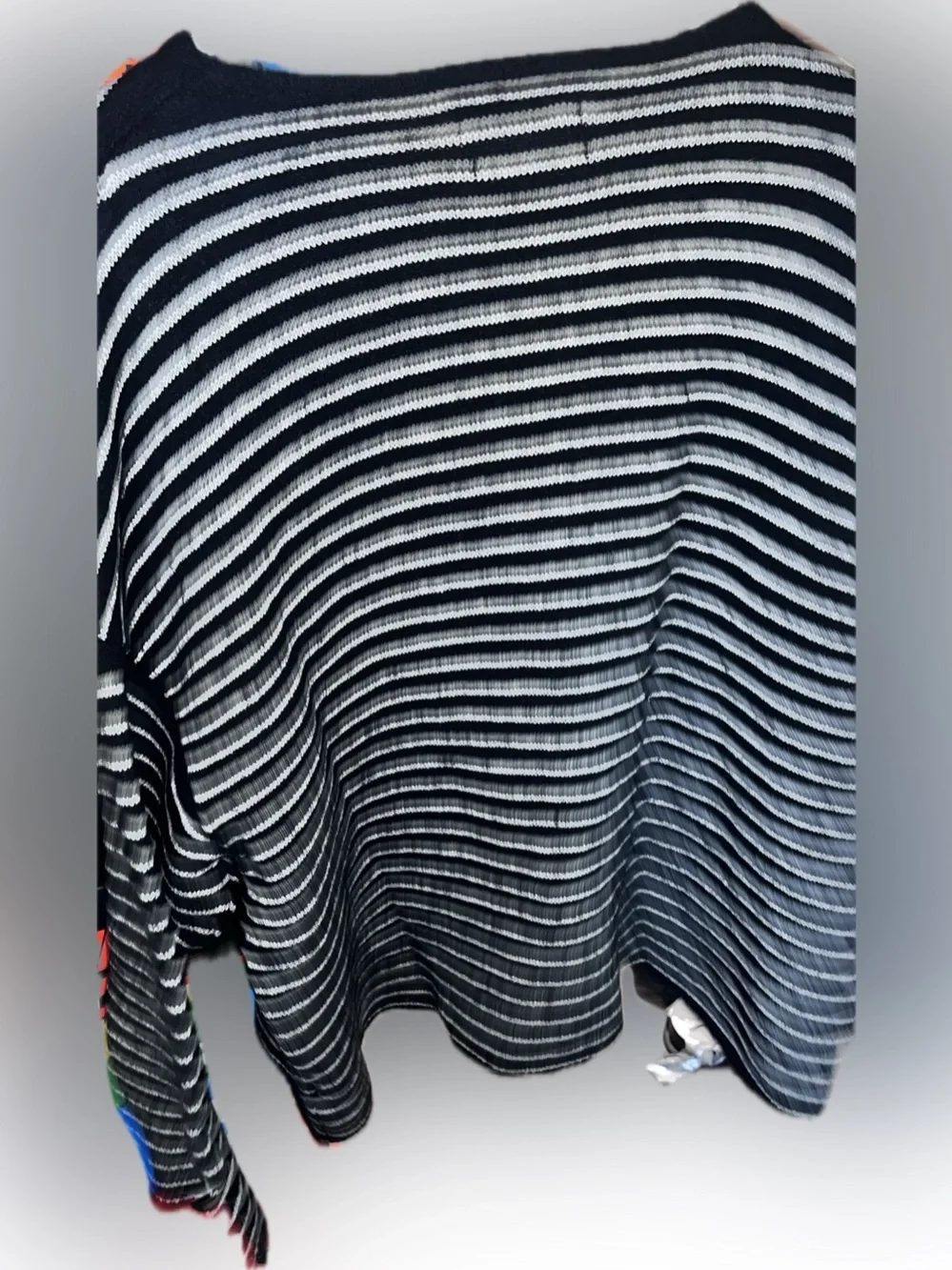 Classic Navy and White Striped oversized unisex lrg all saints boxy fit Sweater